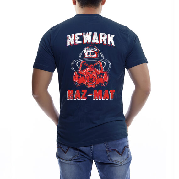 Newark Hazmat Navy Tshirt Back