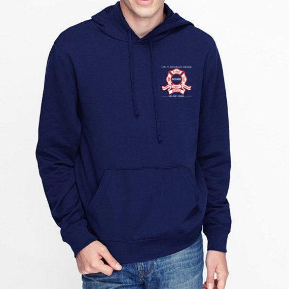 Outer Limits Navy Hoodie Front